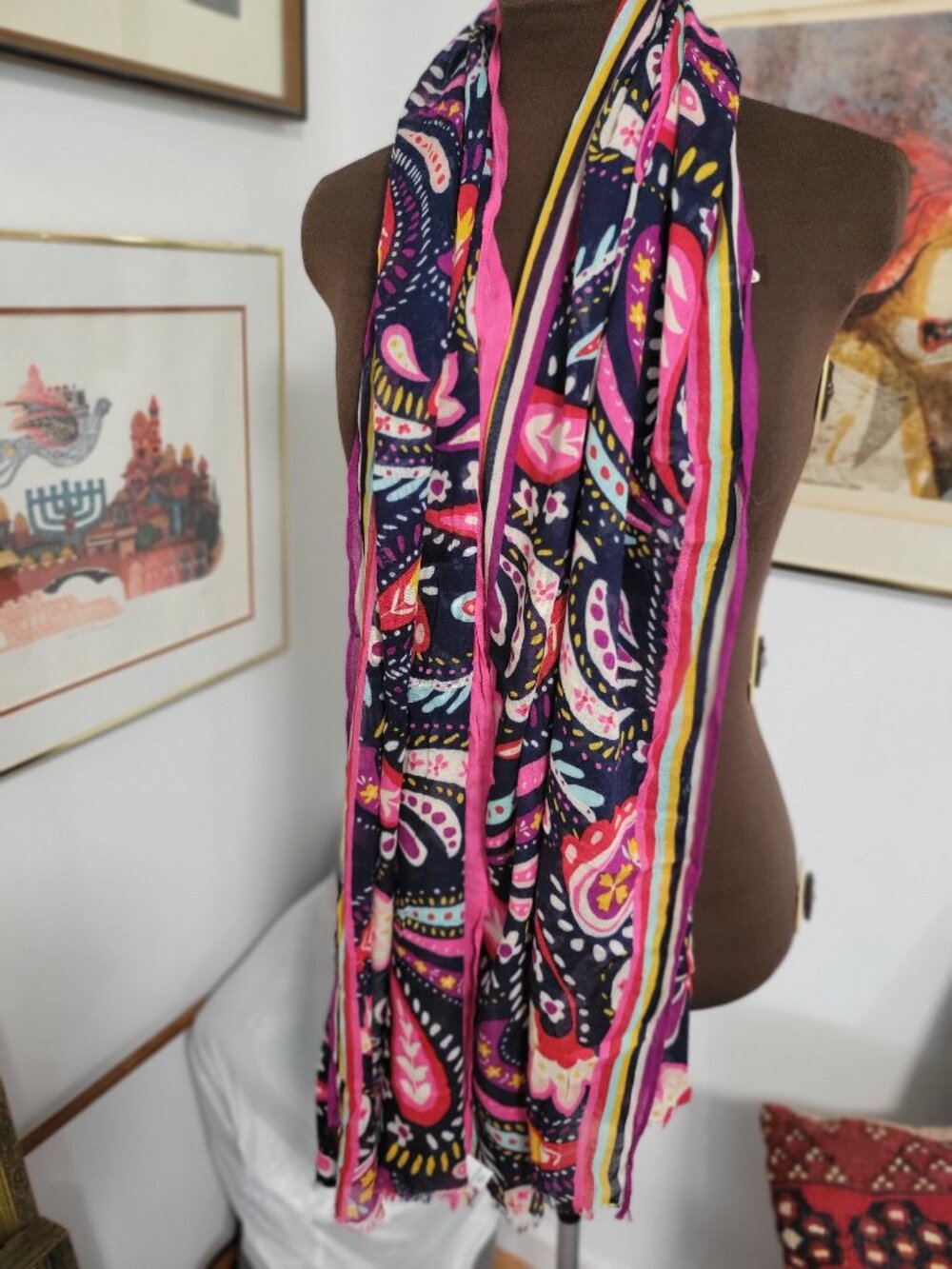 Vera Bradley Long Summer Scarf or Shawl
